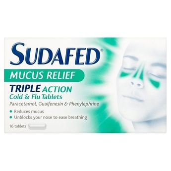 SUDAFED MUCUS RELIEF TABS