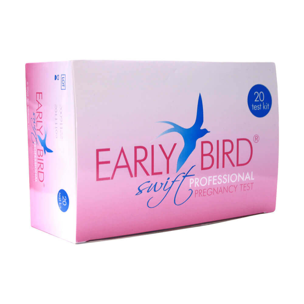 EARLY BIRD SWIFT PROFESSIONAL PREGNANCY KIT TEST 20 British Chemist EARLY BIRD SWIFT PROFESSIONAL PREGNANCY KIT TEST 20 British Chemist