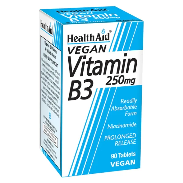 Vitamin B3 250mg (Niacinamide) Tablets