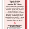 Vitamin E 400iu Vegicaps