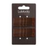 HAIR GRIPS LARGE BROWN