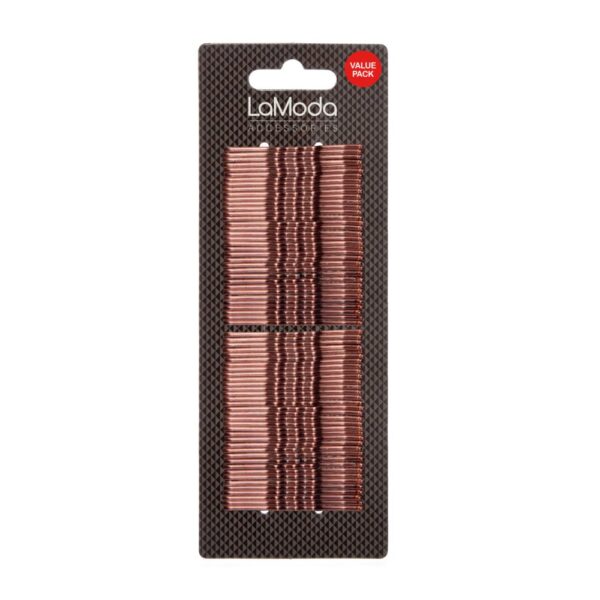 HAIRGRIPS MEDIUM BROWN BULK PACK 70PCS