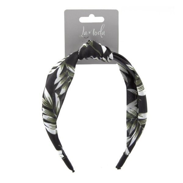 TROPICAL LEAF KNOTTED HEADBAND