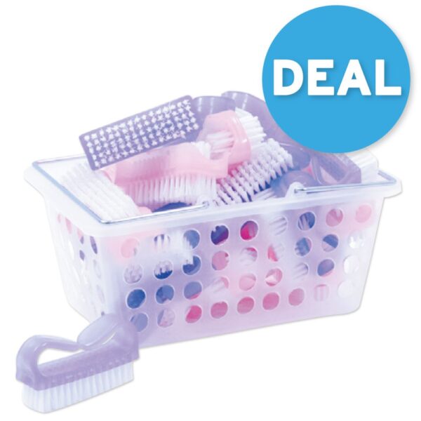 ASSORTED NAIL BRUSH BASKET