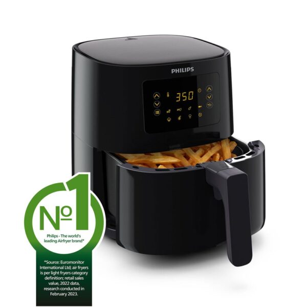 PHILIPS ESSENTIAL DIGITAL AIRFRYER BLACK