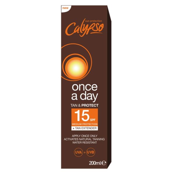 CALYPSO ONCE A DAY TAN & PROTECT SPF15