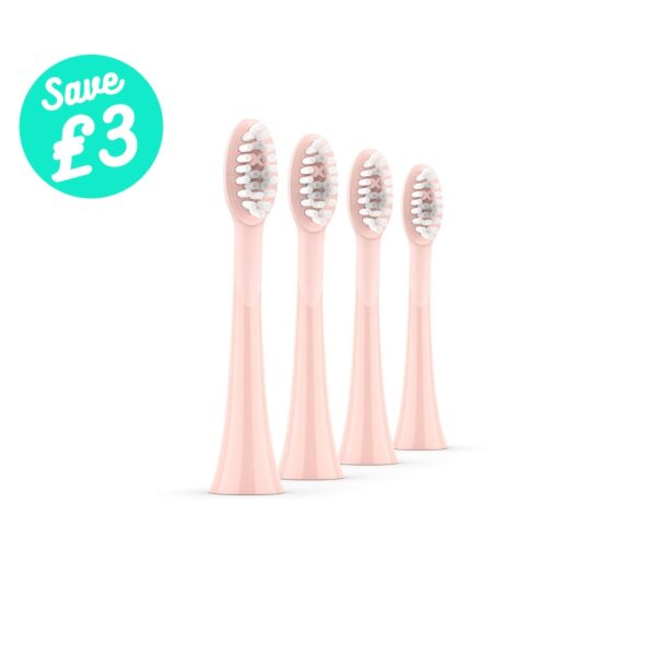 SONIC+ BRUSH HEADS ROSE GOLD 4PK