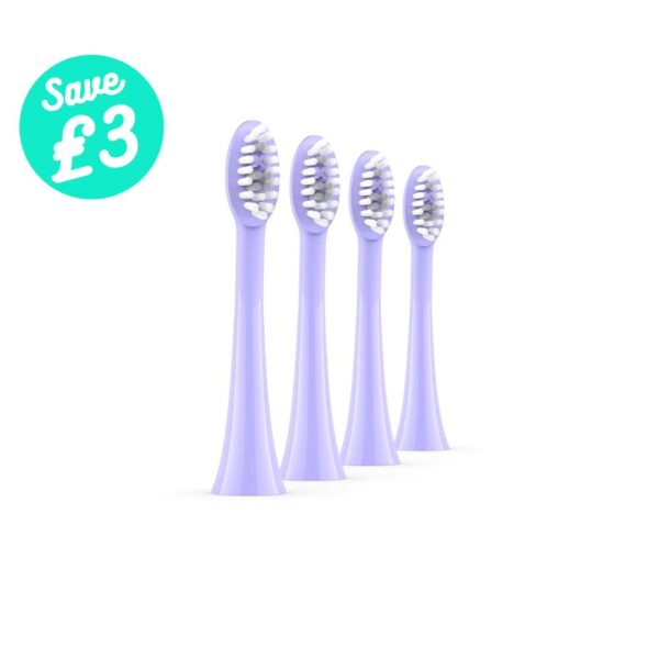 SONIC+ BRUSH HEADS VIOLET PURPLE 4PK