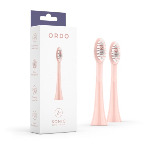 SONIC+ BRUSH HEADS ROSE GOLD 2PK