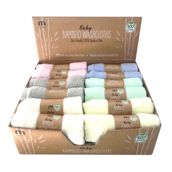 BABY BAMBOO WASHCLOTHS CDU