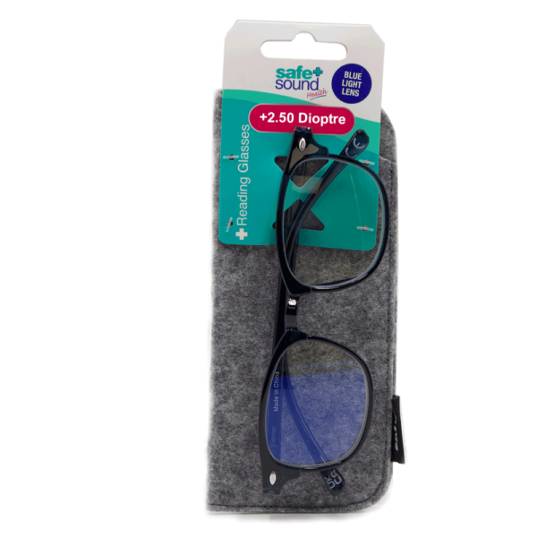 BLUE LIGHT READERS OVAL DIOPTRE 2.5