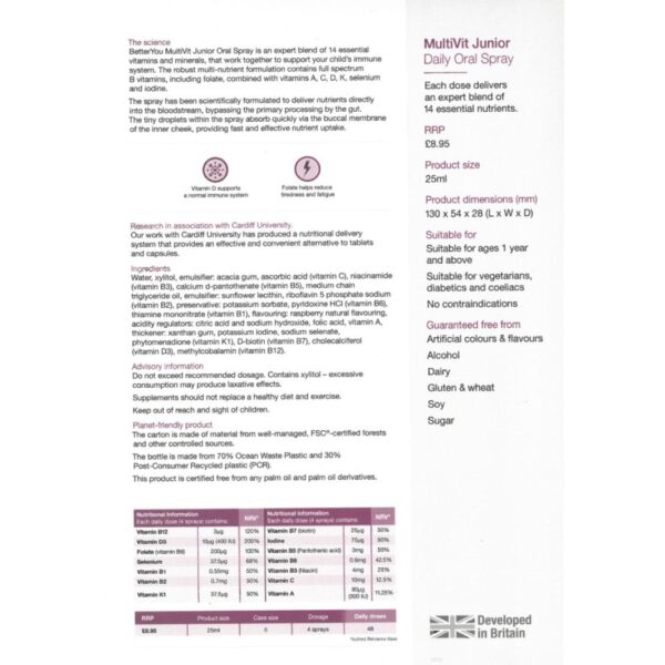 MULTIVIT JUNIOR INFO SHEET