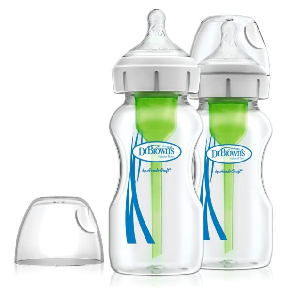 OPTIONS + 270ML 2PK GLASS BOTTLE