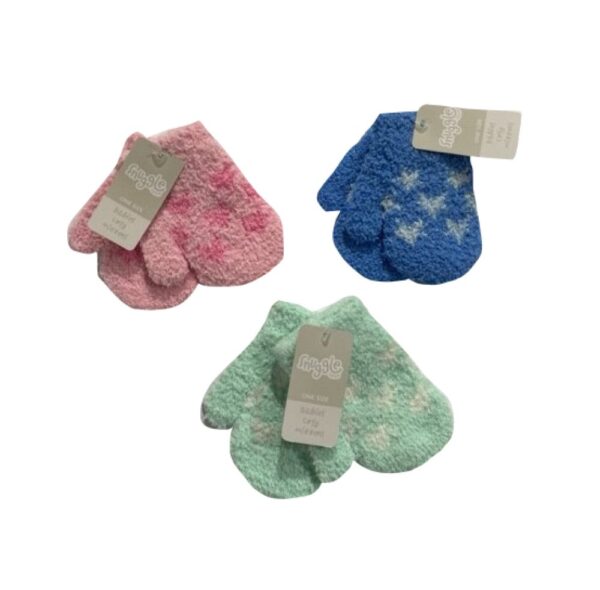 BABIES SOFT TOUCH STAR MITTENS