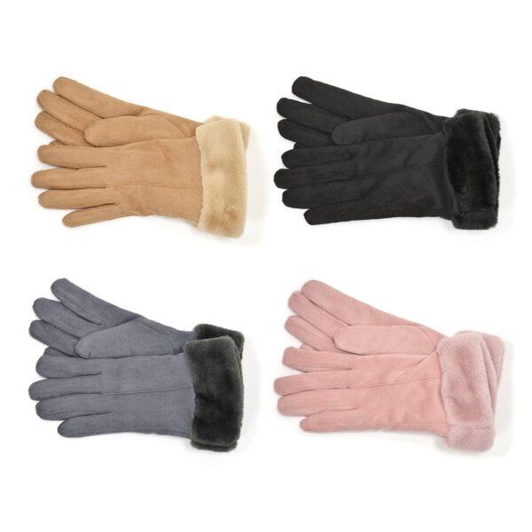 LADIES SHERPA LINED WINTER GLOVES