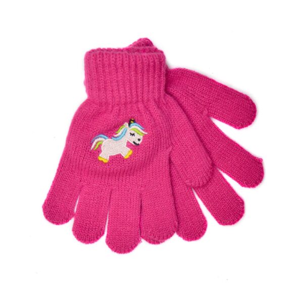 GIRLS EMBROIDERED UNICORN GLOVES