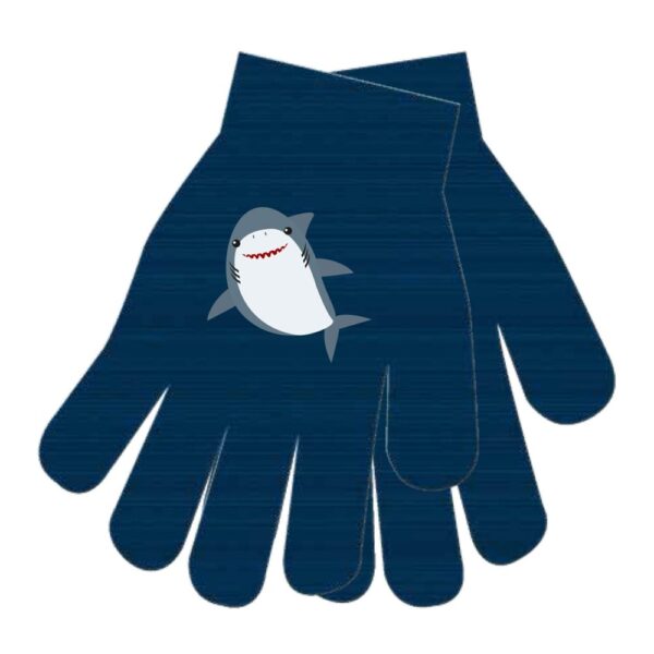 BOYS EMBROIDERED SHARK GLOVES