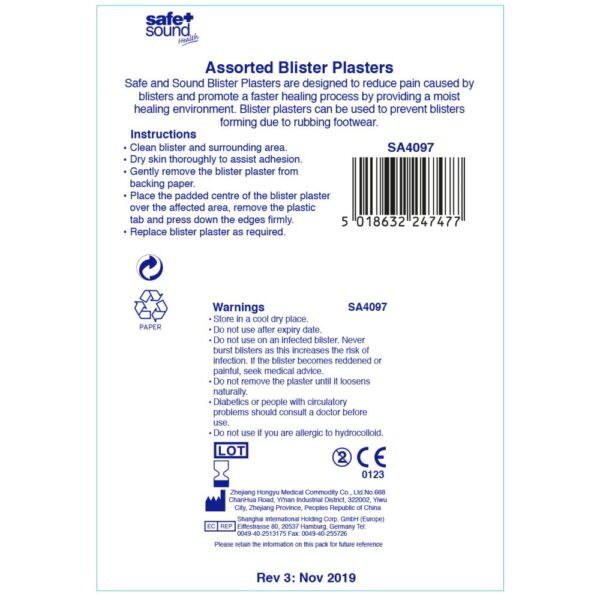 ASSORTED BLISTER PLASTERS X 6