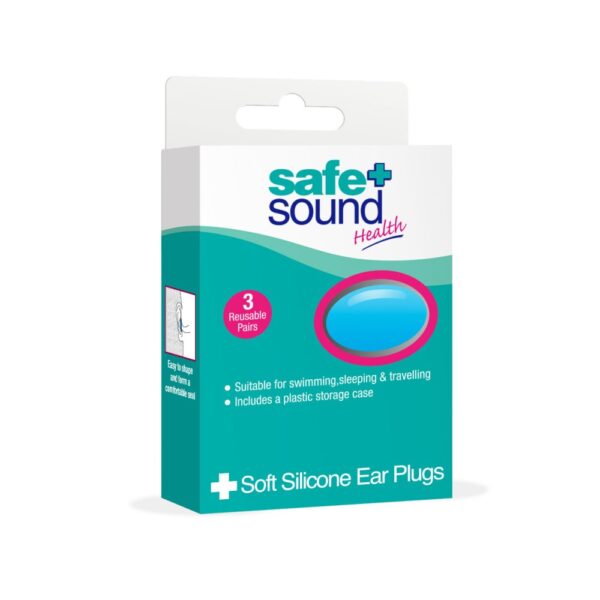 SOFT SILICON EARPLUGS 3 PAIRS