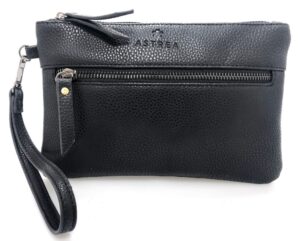 FAUX LEATHER CLUTCH BLACK