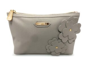 FLOWER EMB LARGE BAG GREY