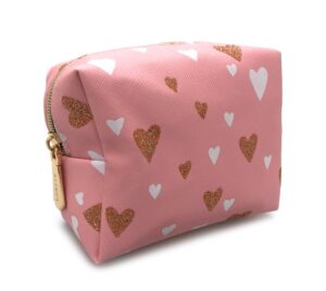 HEART PRINT BOXY BAG PINK