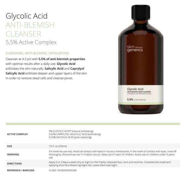 ANTI BLEMISH CLEANSER GYCOLIC ACID