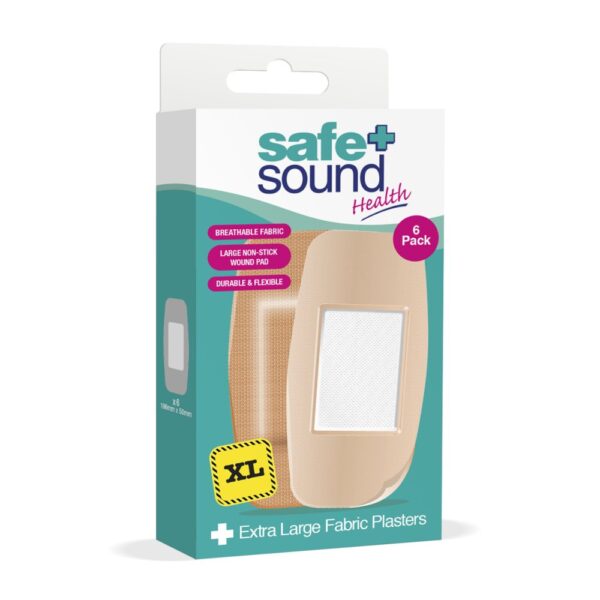 EXTRA LRG FABRIC PLASTERS 6PK