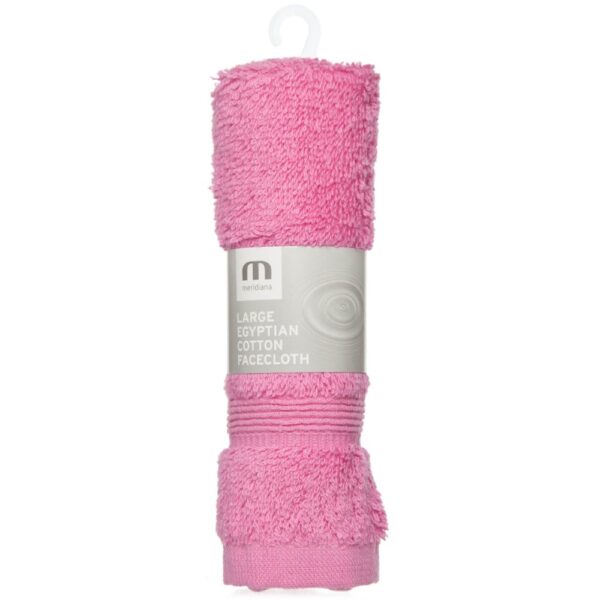 LUXURY COMBED COTTON FACECLOTH - PINK