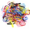 RUBBER HAIR BANDS ASSORTED COLOURS