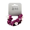 PEARLISED VELVET SCRUNCHIES