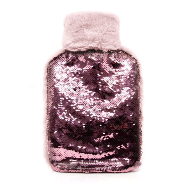 REVERSIBLE SEQUINS HOT WATER BOTTLE