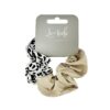 TWO TONE ANIMAL SCRUNCHIE