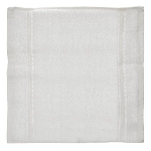 LUXURY COMBED COTTON FACECLOTH - WHITE