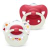 SIGNA NIGHT PINK SILICONE SOOTHER S1 2PK
