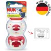 SIGNA NIGHT PINK SILICONE SOOTHER S1 2PK