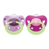 SIGNA NIGHT PINK SILICONE SOOTHER S2 2PK