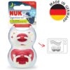SIGNA NIGHT PINK SILICONE SOOTHER S2 2PK