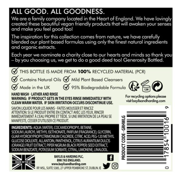 GOODNESS LEMONGRASS & GINGER HANDWASH