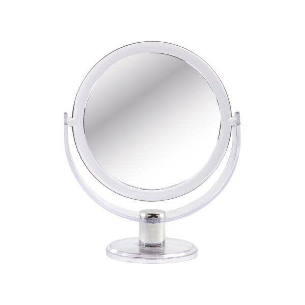 CLEAR ACRYLIC RND 14CM MIRROR X2 MAG