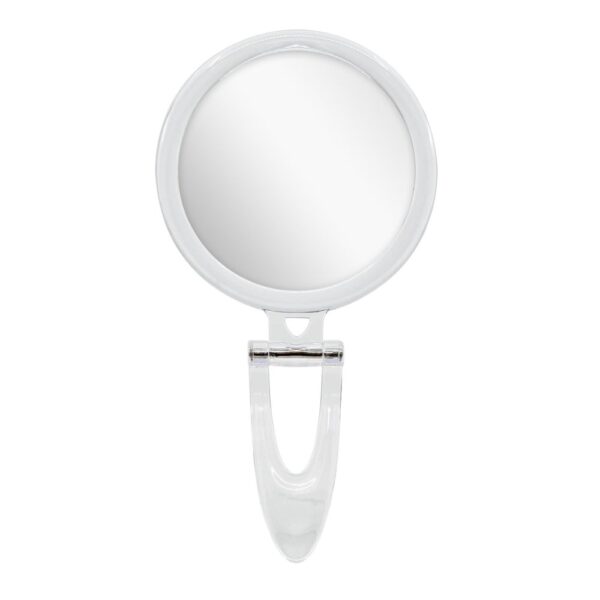 CLEAR ACRYLIC MINI MIRROR 9CM