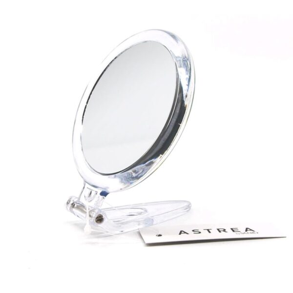 CLEAR ACRYLIC MINI MIRROR 9CM