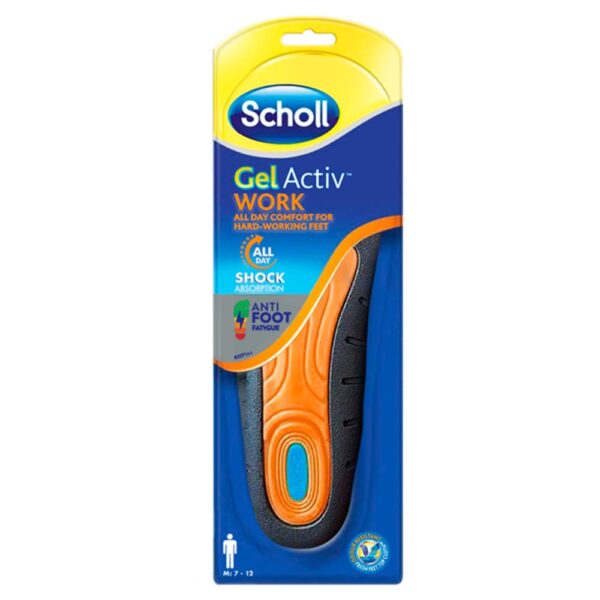 SCHOLL GEL ACTIVE WORK MENS INSOLE