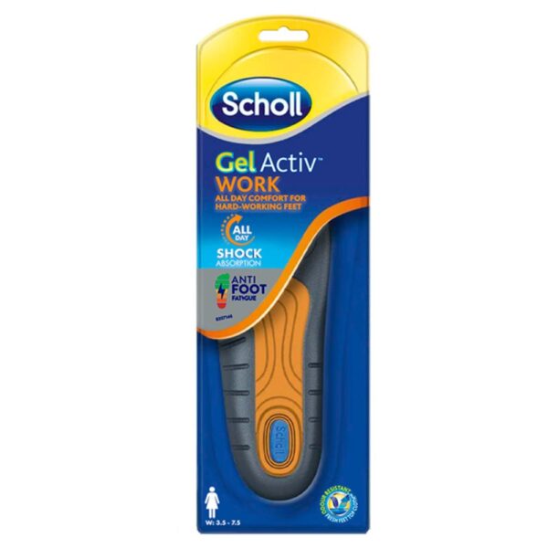 SCHOLL GEL ACTIVE WORK WOMENS INSOLE