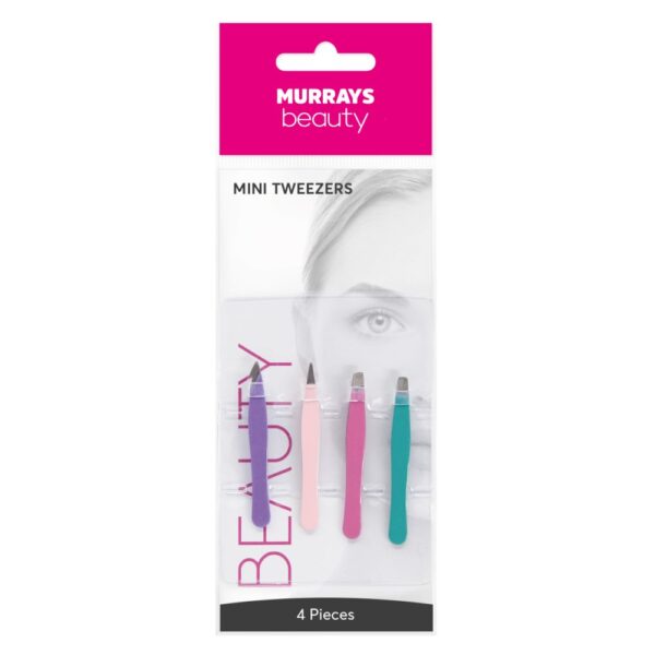 MINI 4PC COLOUR TWEEZER SET