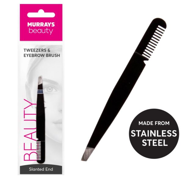 TWEEZER EYEBROW BRUSH