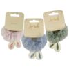 FAUX FUR BUNNY SCRUNCHIE