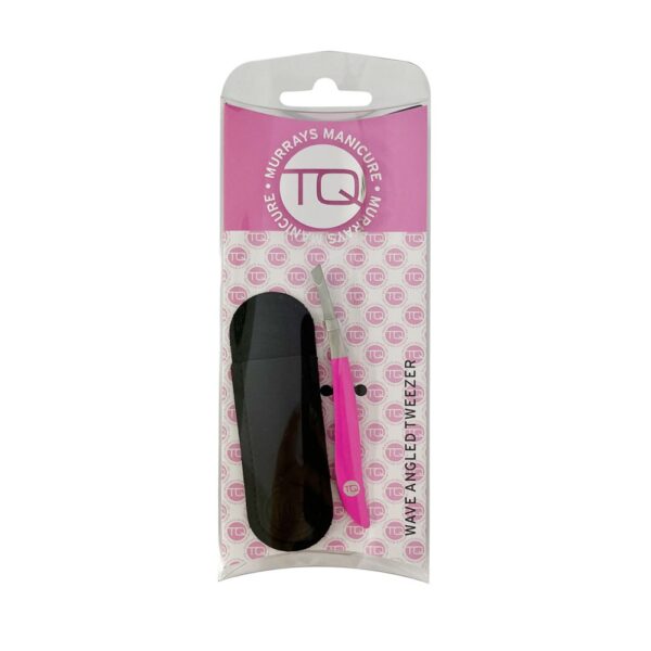 TQ ANGLED TWEEZERS HOT PINK