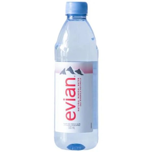 Evian Natural Bottled Mineral Still Water 500ml