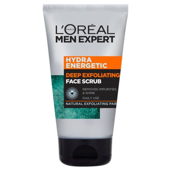 L Oreal Men Expert Hydra Energetic Deep Exfoliating Face Scrub 100ml